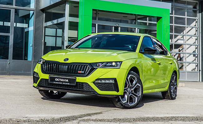 MAMBA GREEN💚 ŠKODA OCTAVIA RS CO2-Emissionen kombiniert: 133g/km ; K